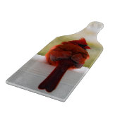 Kardinal im Schnee Schneidebrett (Ecke)