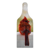 Kardinal im Schnee Schneidebrett (Vorderseite)