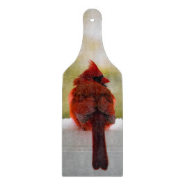 Kardinal im Schnee Schneidebrett