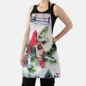 Kardinal im Schnee Schürze (InSitu)