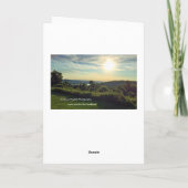 Kardinal im Schnee Weihnachtskarte Feiertagskarte (Rückseite)