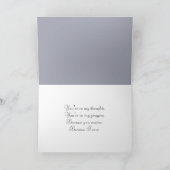 Kardinal im Winter Branch Denken Sie an Sie Karte (Innenseite)