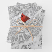 Kardinal im Winter Geschenkpapier Set (Beispiel)