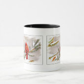 Kardinal im Winter in einem Kiefernwald Tasse (Zentrum)