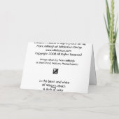 Kardinal im Winter Karte (Rückseite)