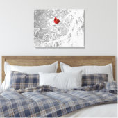 Kardinal im Winter Leinwanddruck (Insitu (Schlafzimmer))