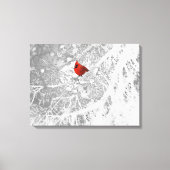 Kardinal im Winter Leinwanddruck (Vorderseite)