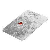 Kardinal im Winter Magnet (Linke Seite)