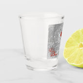 Kardinal im Winter Schnapsglas (Links)