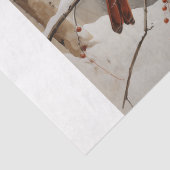 Kardinal im Winter Seidenpapier (Detail)