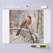 Kardinal im Winter Seidenpapier (Handwerk)