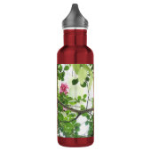 Kardinal in Crepe Myrtle, Personalisiert Edelstahlflasche (Links)