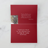 Kardinal in der Asche Baum-fertigen jede mögliche Karte (Innenseite)