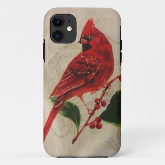 Kardinal in der Stechpalme Bush Case-Mate iPhone Hülle (Rückseite)