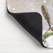 Kardinal in einem Kiefernbaum Mousepad (Ecke)