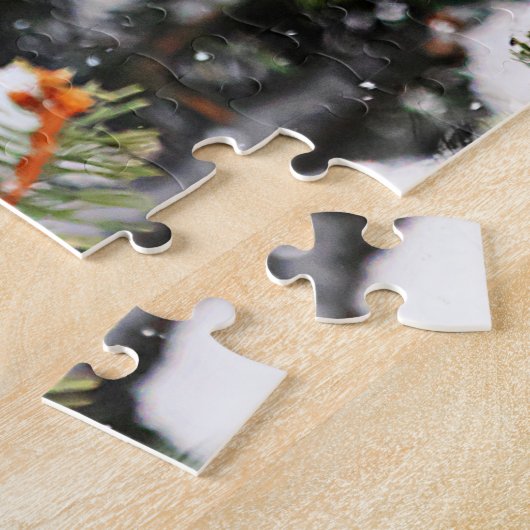 Kardinal in einem Kiefernbaum Puzzle (Seite)