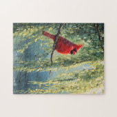 Kardinal in einem wilden Baum Puzzle (Horizontal)