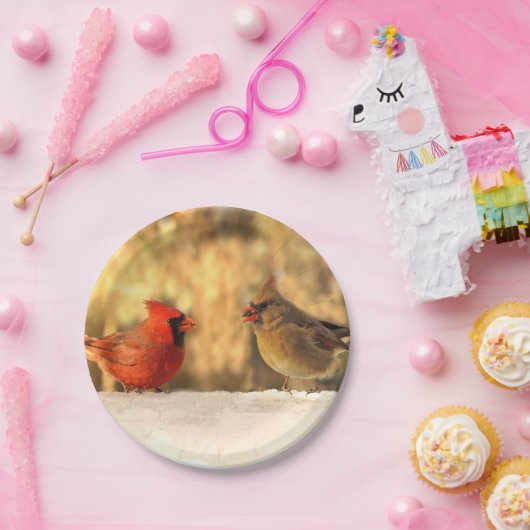 Kardinal in Herbst-7-Zoll-Papierplatte Pappteller (Party)