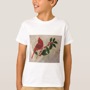 Kardinal in Holly Bush T-Shirt