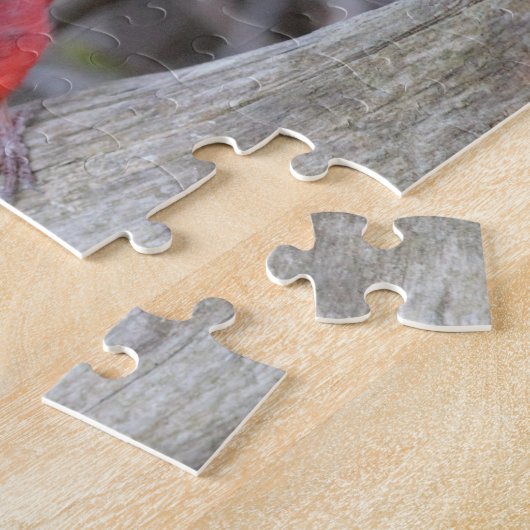 Kardinal in Holz Puzzle (Seite)