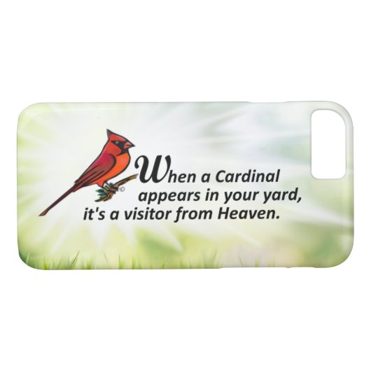 Kardinal in Ihrem Yard Case-Mate iPhone Hülle (Rückseite (Horizontal))