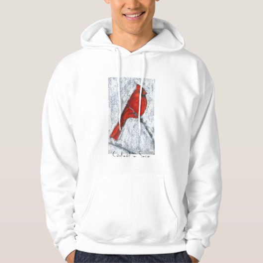 Kardinal in SchneeHoodie Hoodie (Vorderseite)