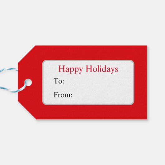 Kardinal in Schwarz und Rot Geschenkanhänger (Rückseite Horizontal)