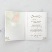 Kardinal in Spruce 12x18 Dankeschön an Sie Sympath Karte (Innenseite)