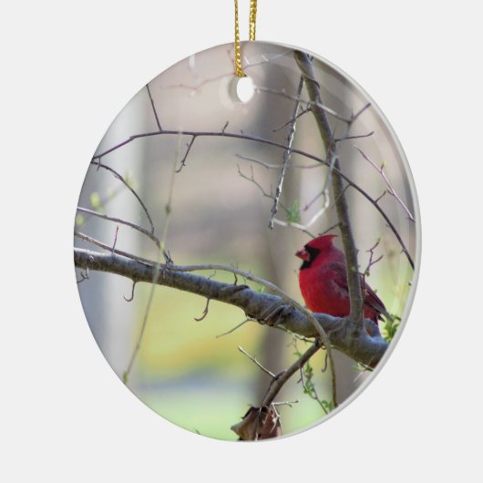 Kardinal in Tree Keramik Ornament (Links)