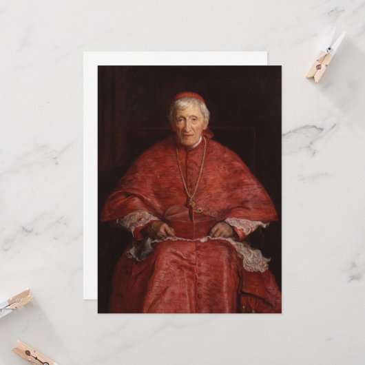 Kardinal John Henry Newman Karte (Vorderseite/Rückseite Beispiel)