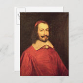 Kardinal Jules Mazarin Postkarte (Vorne/Hinten)