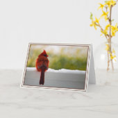 Kardinal Karte (Gelbe Blume)