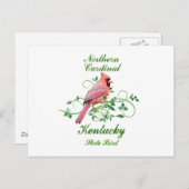 Kardinal Kentucky Staat Bird Postkarte (Vorne/Hinten)