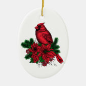 Kardinal Keramik Ornament (Vorne)