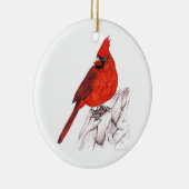 Kardinal Keramik Ornament (Rechts)
