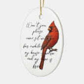 Kardinal Keramik Ornament (Links)