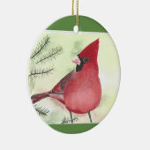 Kardinal Keramik Weihnachtsschmuck (Rechts)