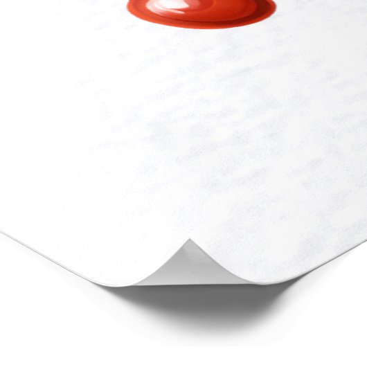 Kardinal-Kissen Poster (Ecke)