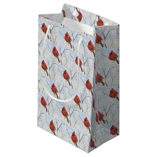 Kardinal Kleine Geschenktüte (Vorderseite Schrägansicht)