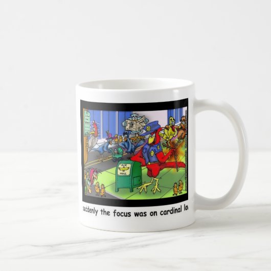 Kardinal Law Funny Law Cartoon Geschenke & Collect Kaffeetasse (Rechts)