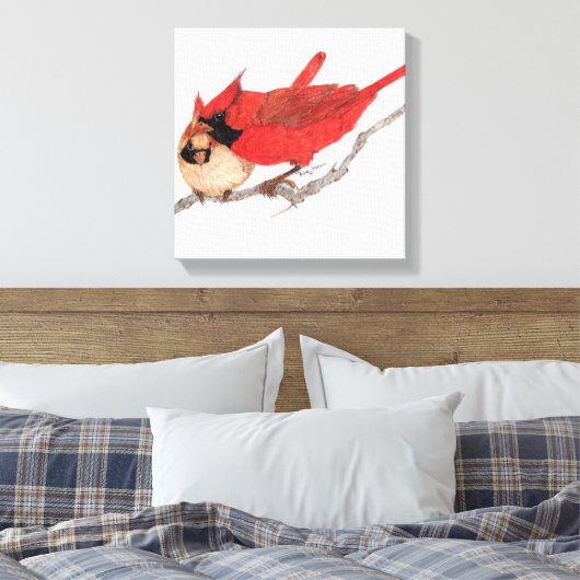 Kardinal Leinwanddruck (Insitu (Schlafzimmer))