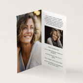 Kardinal Liebe Erinnerung Kleine Beerdigungskarte (Innenseite)