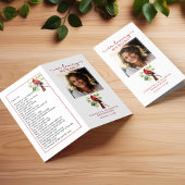 Kardinal Liebe Erinnerung Kleine Beerdigungskarte