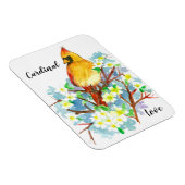Kardinal Liebe Staat Bird of Virginia Magnet (Rechte Seite)