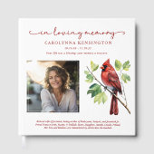 Kardinal lieben Gedächtnisfeiertag Gästebuch (Vorderseite)