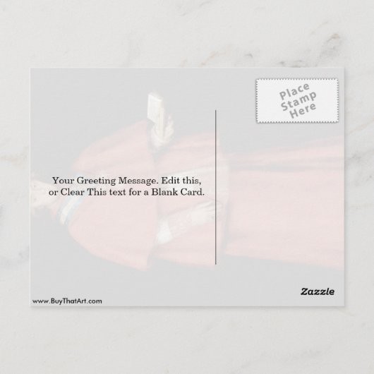 Kardinal Luis Maria de Boron von Francisco De Goya Postkarte (Rückseite)