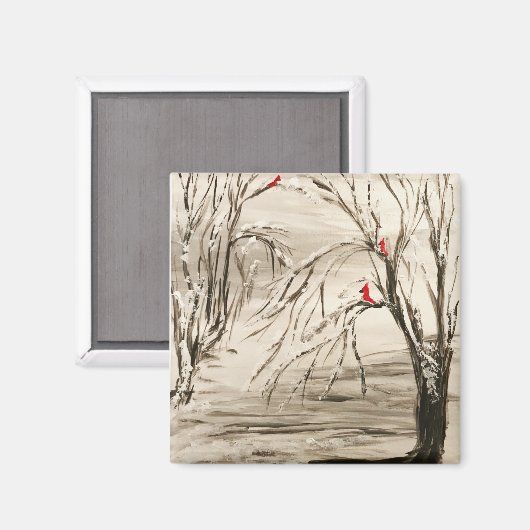 Kardinal Magnet (Vorderseite/Rückseite)