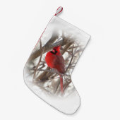 Kardinal männlich2 Strumpf Weihnachten Kleiner Weihnachtsstrumpf (Vorderansicht (hängend))