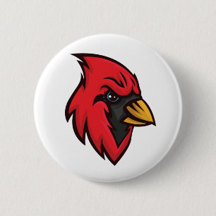 Kardinal Mascot Button