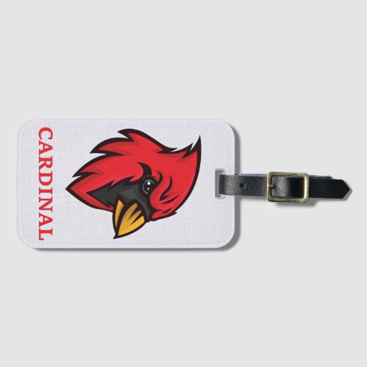Kardinal Mascot Gepäcksmarke Gepäckanhänger (Vorderseite (Horizontal))